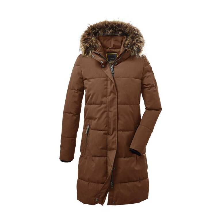 G.I.G.A. DX Winter Coat Functional Parka in Down Look with Hood Brown Women