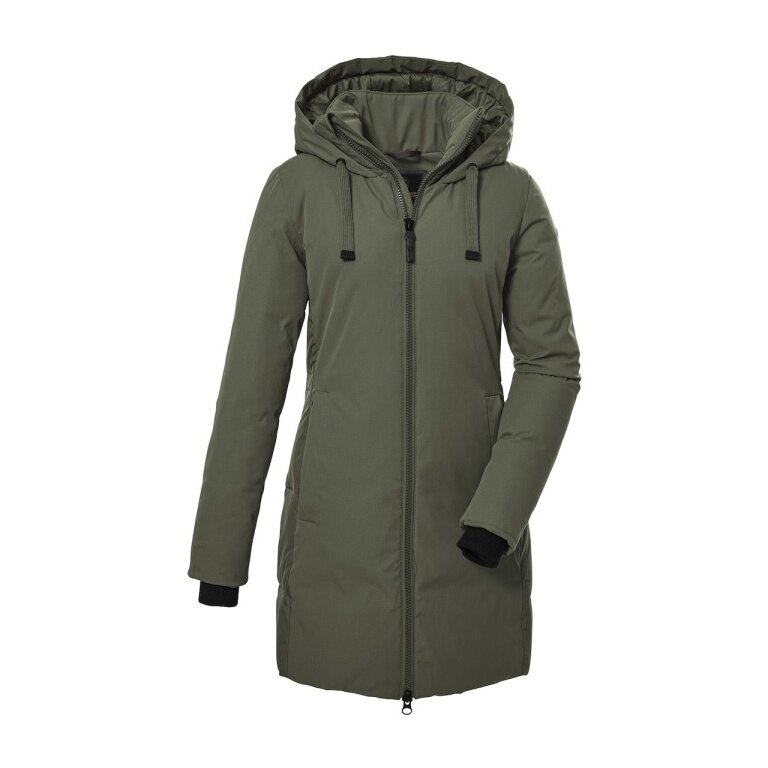G.I.G.A. DX Winter Functional Parka GW I with Hood (waterproof, breathable, PFC-free) olive green Women