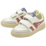 Gola Sneaker Falcon 2025 (PU, Velcro) white/pink/yellow children