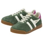 Gola Sneaker Elan 2025 (Suede, Lace-up) evergreen/off-white/fuchsia pink Children