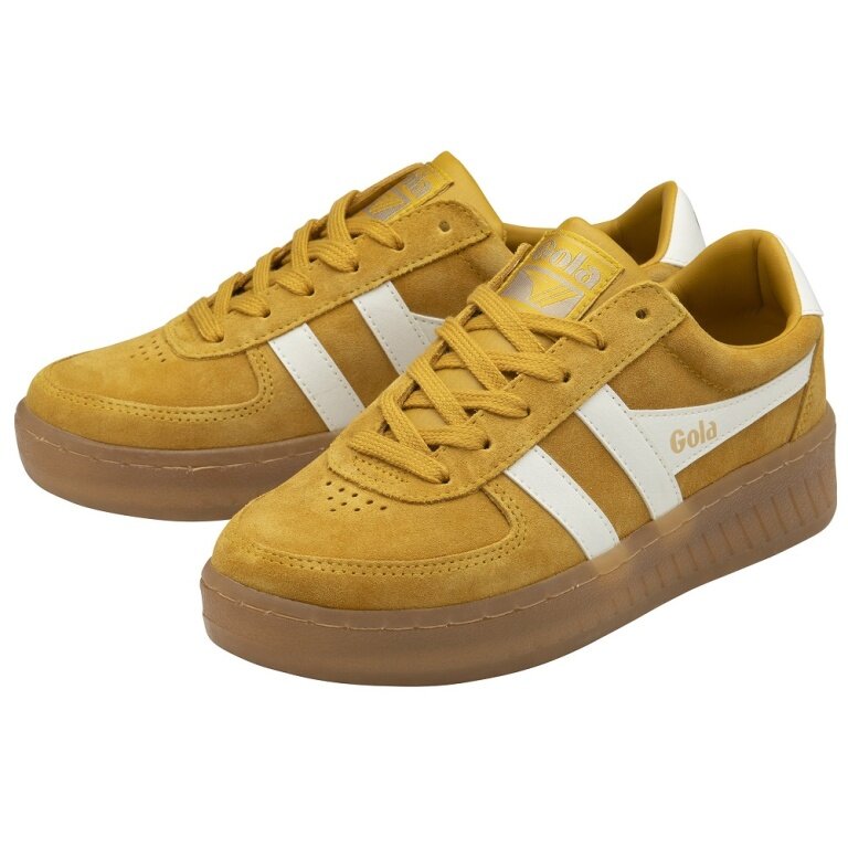 Gola Grandslam Suede Sneakers 2025 Sun Yellow/White Ladies