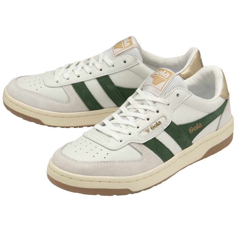 Gola Sneaker Hawk 2025 white/dark green/gold ladies