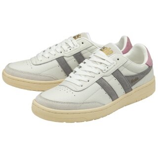 Gola Falcon Leather Sneakers 2025 white/grey/pink ladies