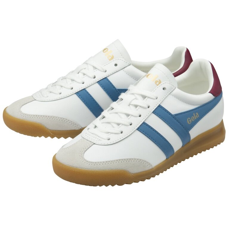 Gola Sneaker Torpedo Leather 2025 white/light blue/cherry red ladies
