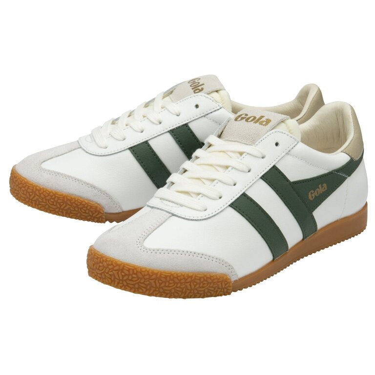 Gola Elan Leather Sneakers 2025 white/green/grey ladies