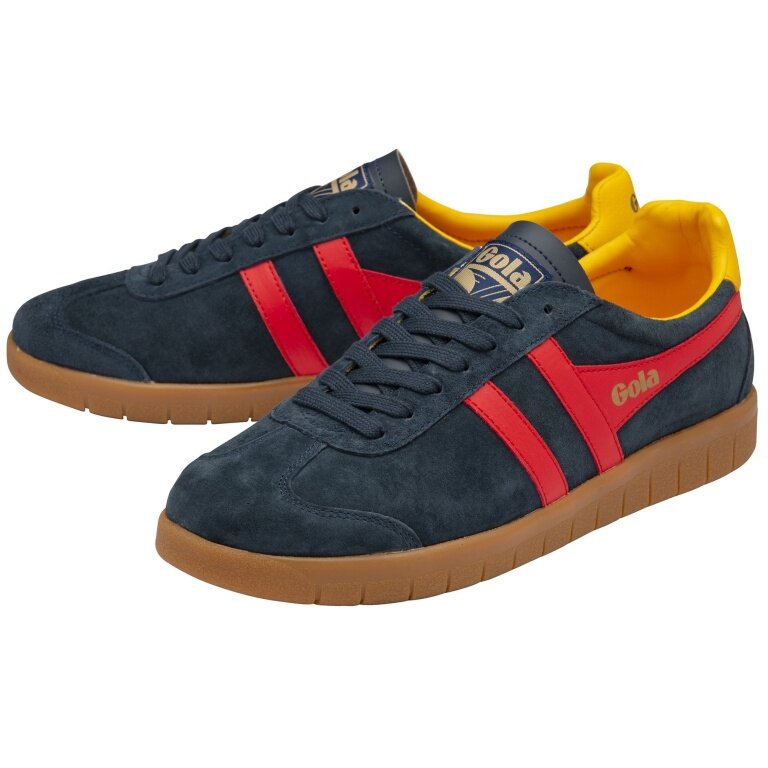 Gola Sneaker Hurricane Suede navy blue/red/sun yellow men's