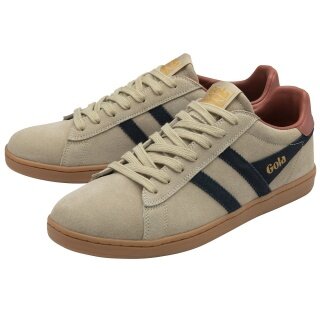 Gola Sneaker Equipe II Suede-Leather 2025 light brown/navy blue/rust red men's