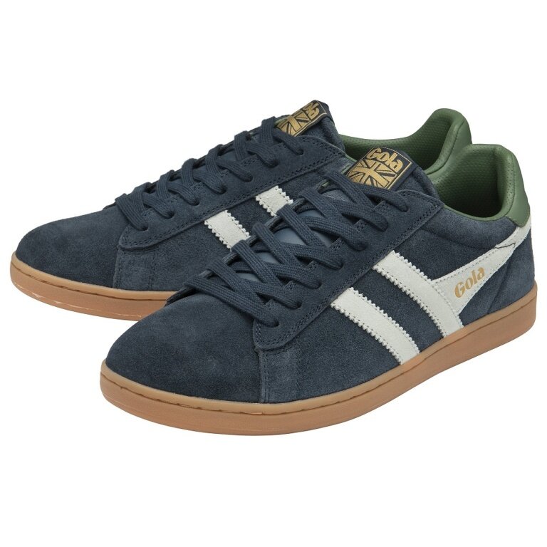 Gola Sneaker Equipe II Suede-Leather 2025 navy blue/light grey/green men's