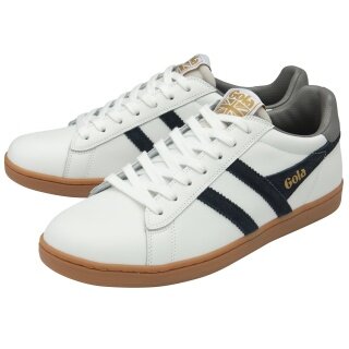 Gola Sneaker Equipe II Leather 2025 white/navy blue/cement grey men's