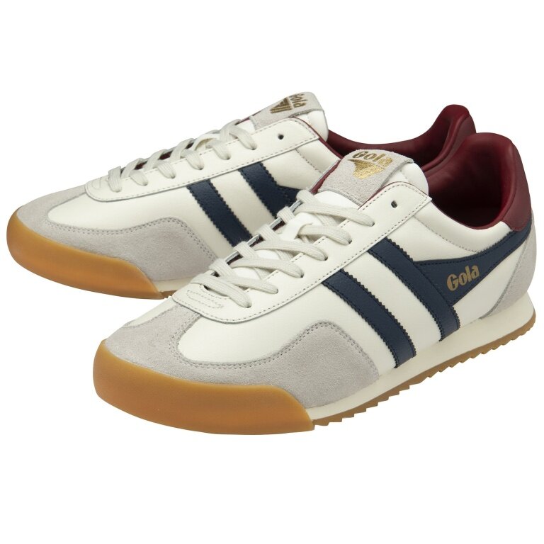 Gola Sneakers Europe Leather 2025 off-white/navy blue/dark red Men's