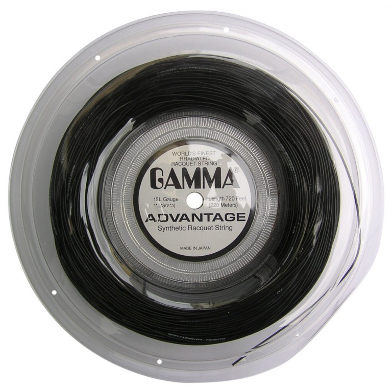 Gamma Tennis String Advantage Black 220m Reel