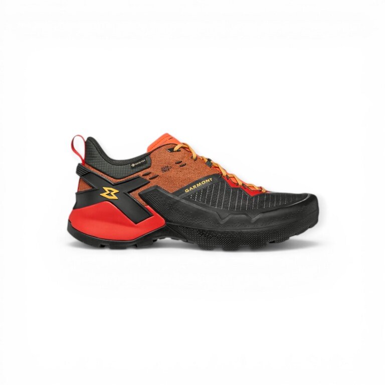Garmont Hiking Shoes 9.81 Onyx GTX (Approach, waterproof) black/orange/red men's