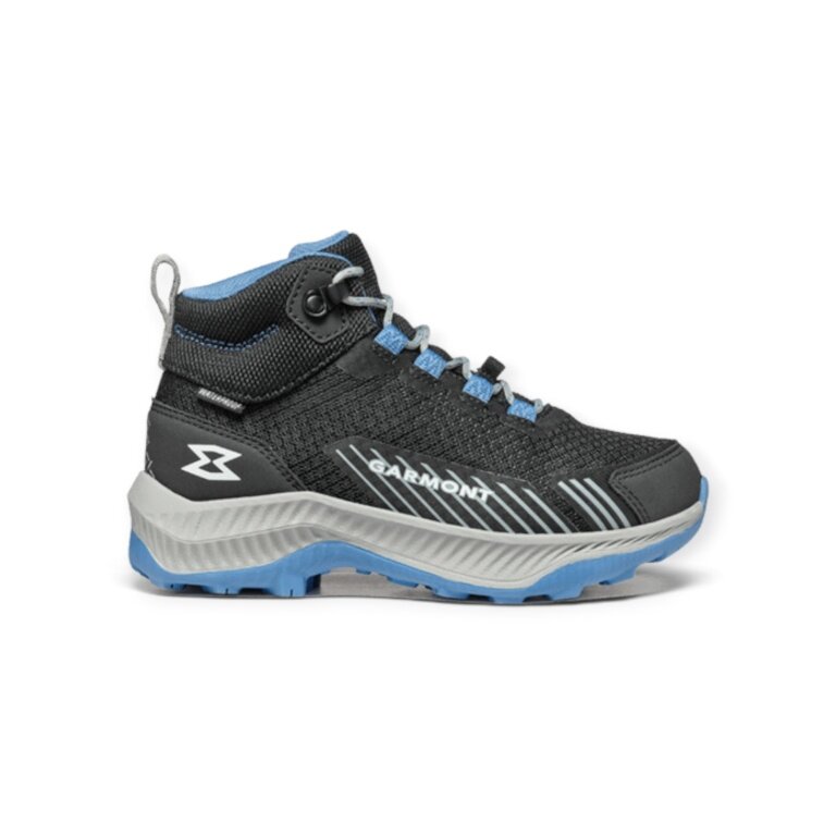 Garmont Hiking Shoes Pulse MID WP (Quick-lacing system, waterproof) black/blue/grey boys