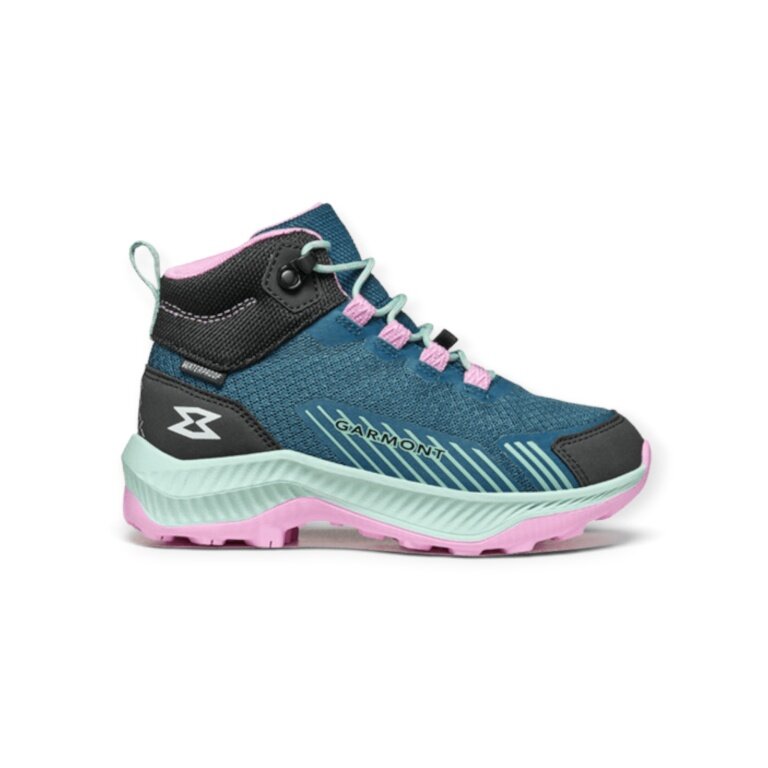 Garmont Hiking Shoes Pulse MID WP (Quick-lacing system, waterproof) blue/black/pink girls