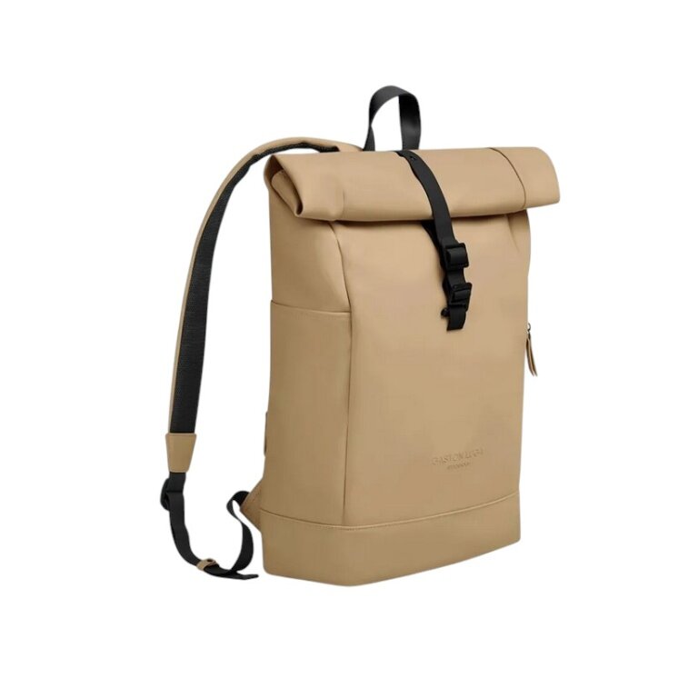 Gaston Luga Everyday Backpack Spläsh Rolltop 16" (waterproof) latte/brown - 20 litres