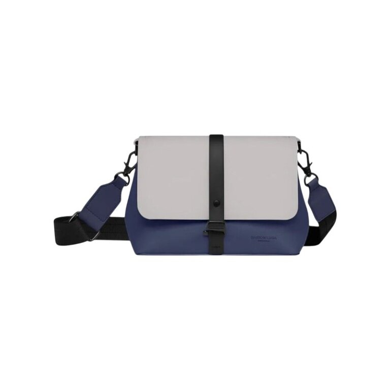 Gaston Luga Splash Crossbody Bag (waterproof) - dark blue/taupe