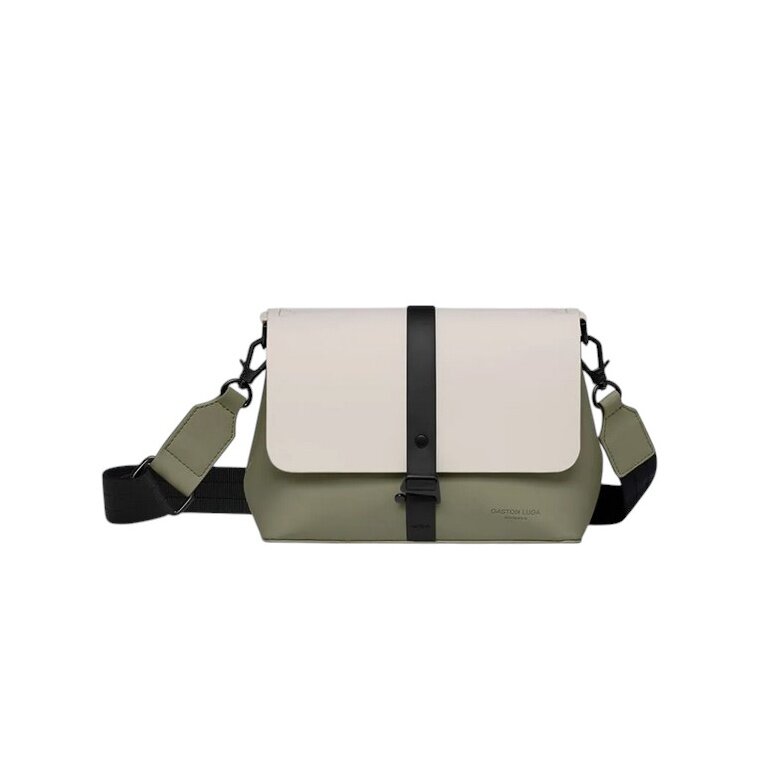 Gaston Luga Splash Crossbody Bag (waterproof) - sage green/cream