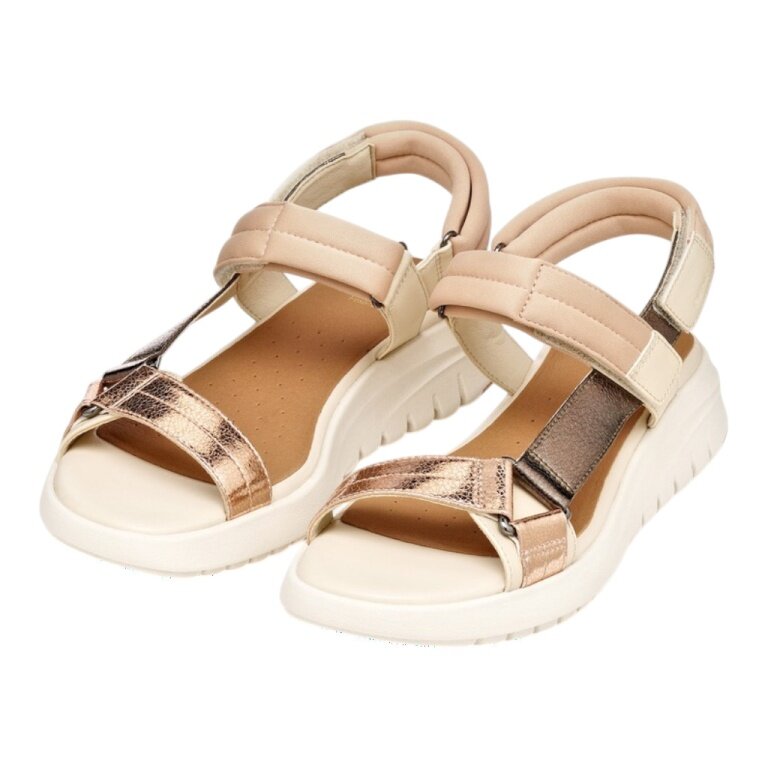 Geox Flextride Sandal beige/gold ladies