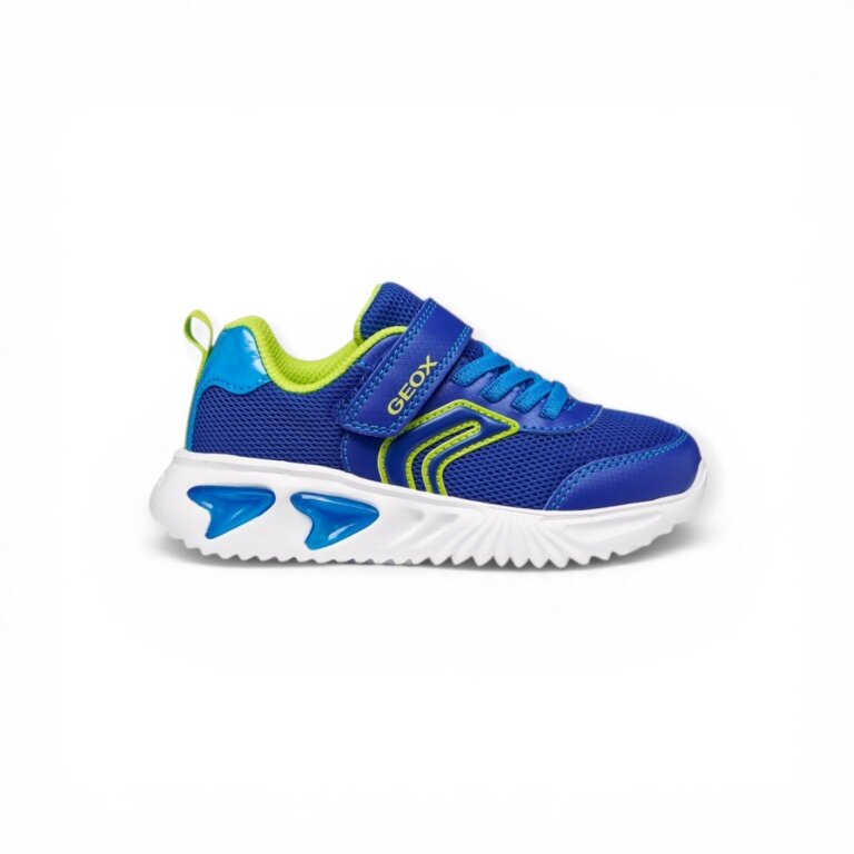Geox Sneaker Assister blue/lime toddlers boys