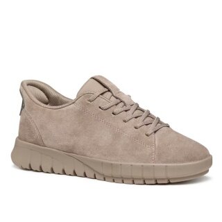 Geox Sneaker Flextride Plus (suede/textile) taupe brown ladies