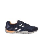 Geox Men's Snake Sneakers (Suede/Textile) navy blue