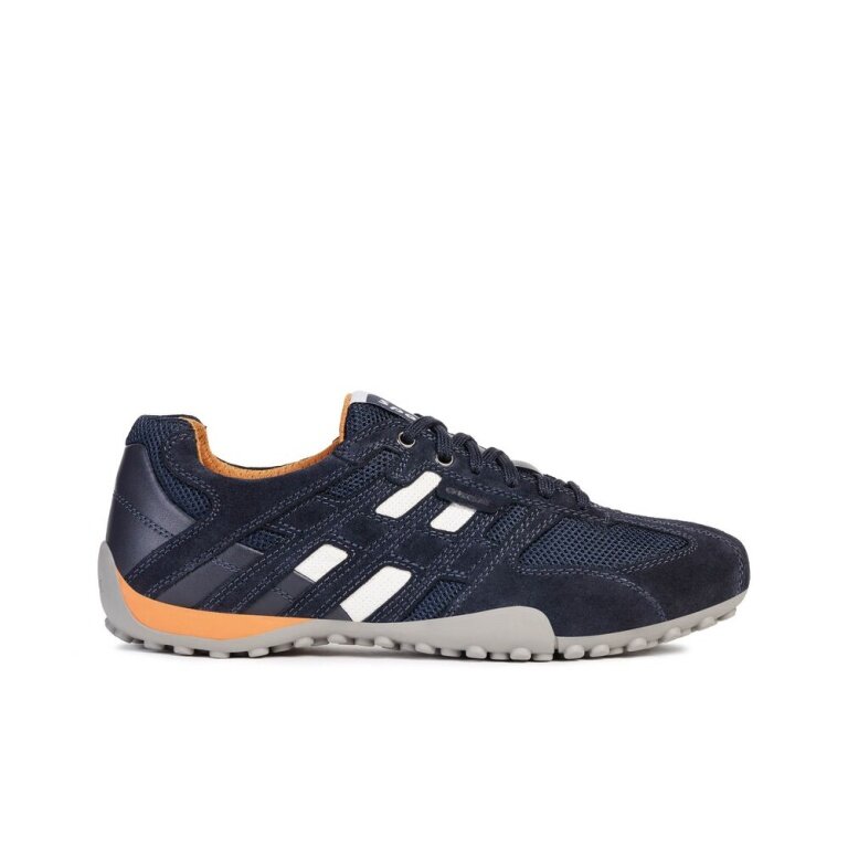 Geox Men's Snake Sneakers (Suede/Textile) navy blue