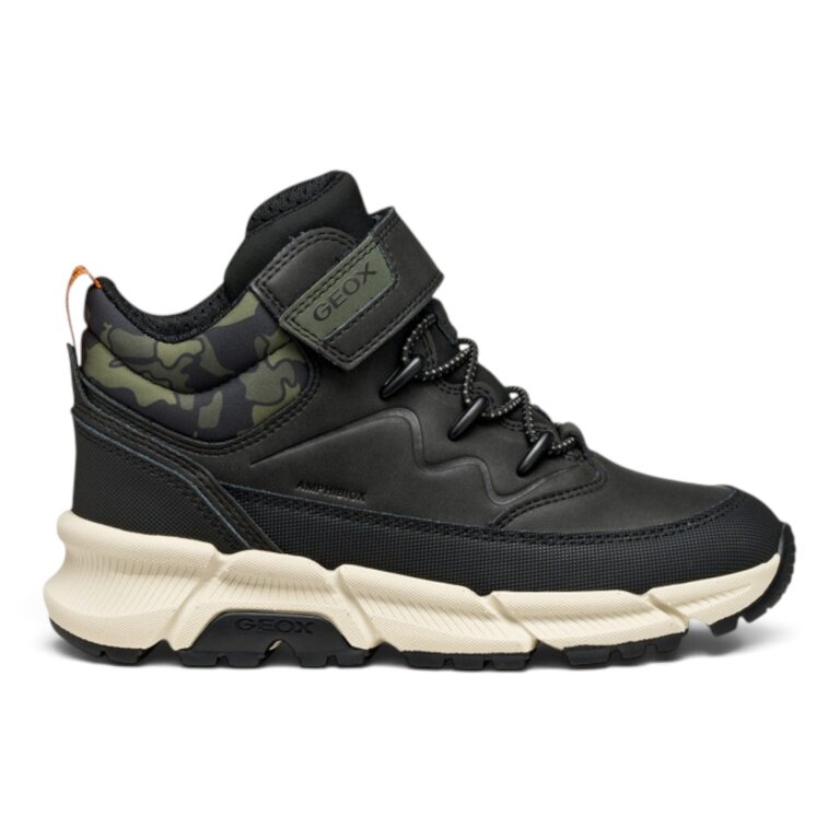 Geox winter shoes Flexyper Plus B ABX G (leather/textile, waterproof) dark green boys