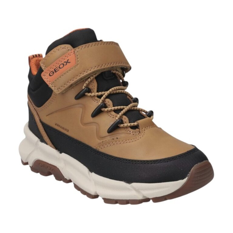 Geox winter shoes Flexyper Plus B ABX G (synthetic/textile, waterproof) brown/black children/boys