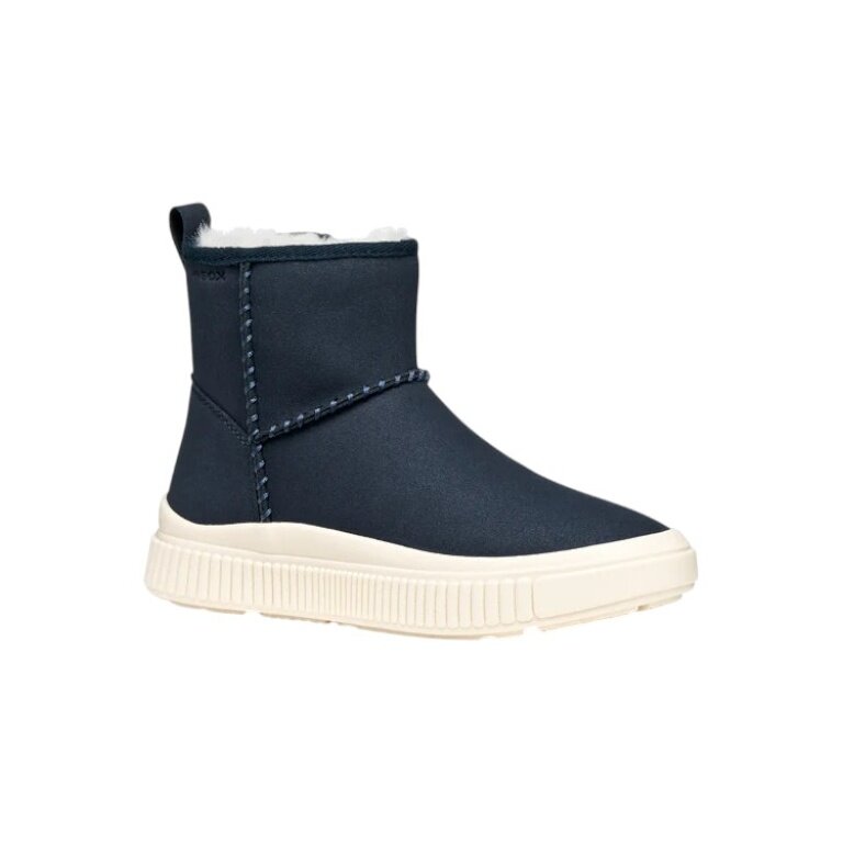 Geox Laquinny A Ankle Boots (Suede, Warm Lining) Navy Blue Toddler Girls