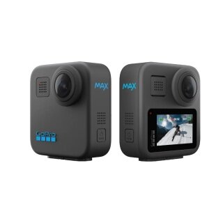 GoPro Camera MAX 2025 - 3 cameras in one, 360° function, waterproof design - black