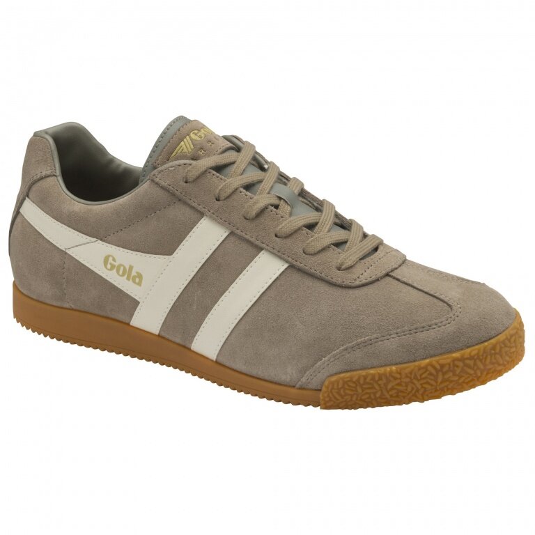 Gola Harrier Suede-Leather Sneakers rhino/white Men's Sneakers