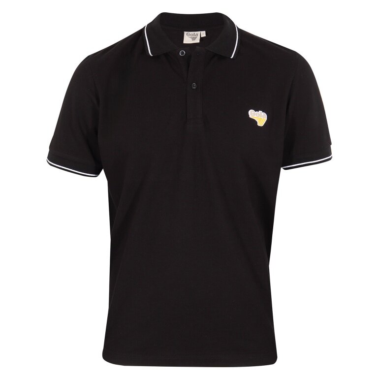 Gola Leisure Polo Logo Print (100% Cotton) black Men's
