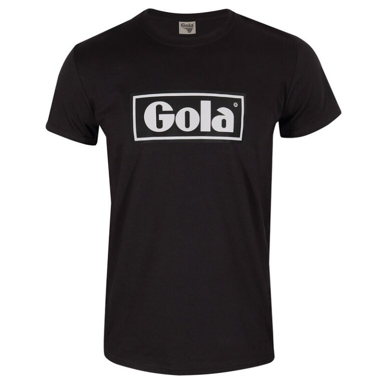 Gola Leisure T-shirt Text Box Print (100% Cotton) black Men's