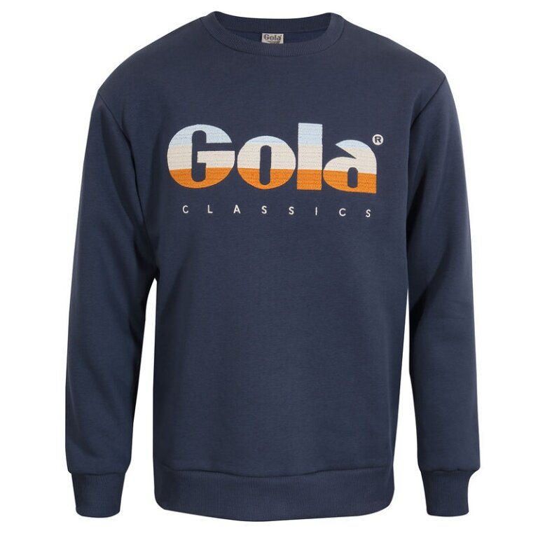 Gola Pullover Logo Print Sweatshirt navy blue Men's