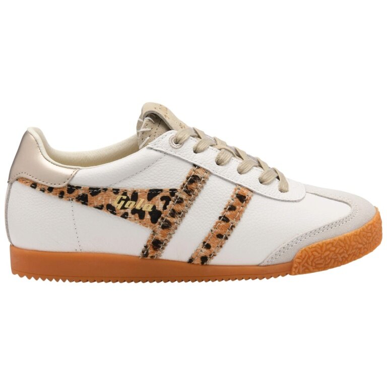 Gola Sneaker Elan Brixton 2026 - Made in England - off-white/bone/leopard ladies'