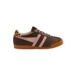 Gola Sneaker Elan Islington - Made in England - dark brown/pink ladies