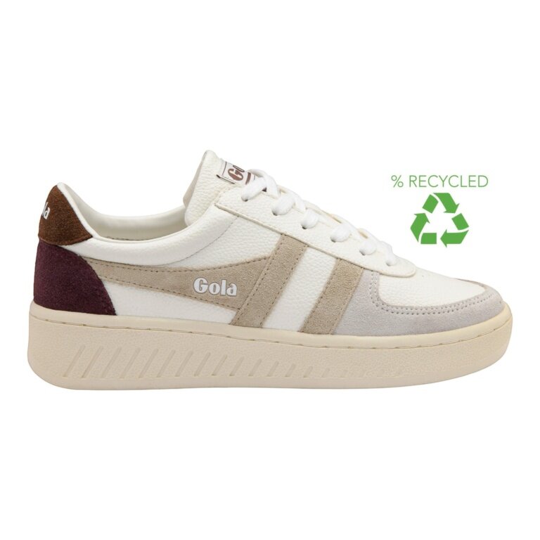 Gola Sneaker Grandslam Trident 2026 white/beige/dark brown ladies