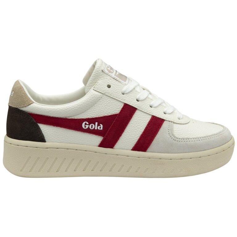 Gola Grandslam Trident 2026 white/red/grey ladies' sneakers
