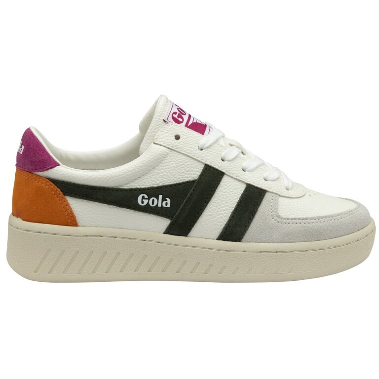 Gola Sneaker Grandslam Trident 2026 white/khaki/fuchsia ladies