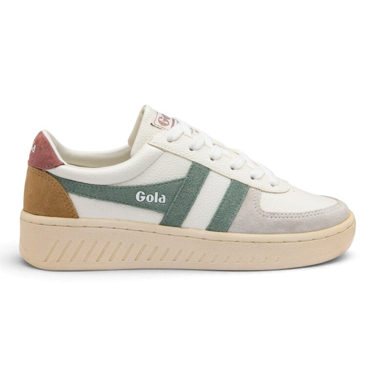 Gola Sneaker Grandslam Trident 2026 white/green/brown rose ladies