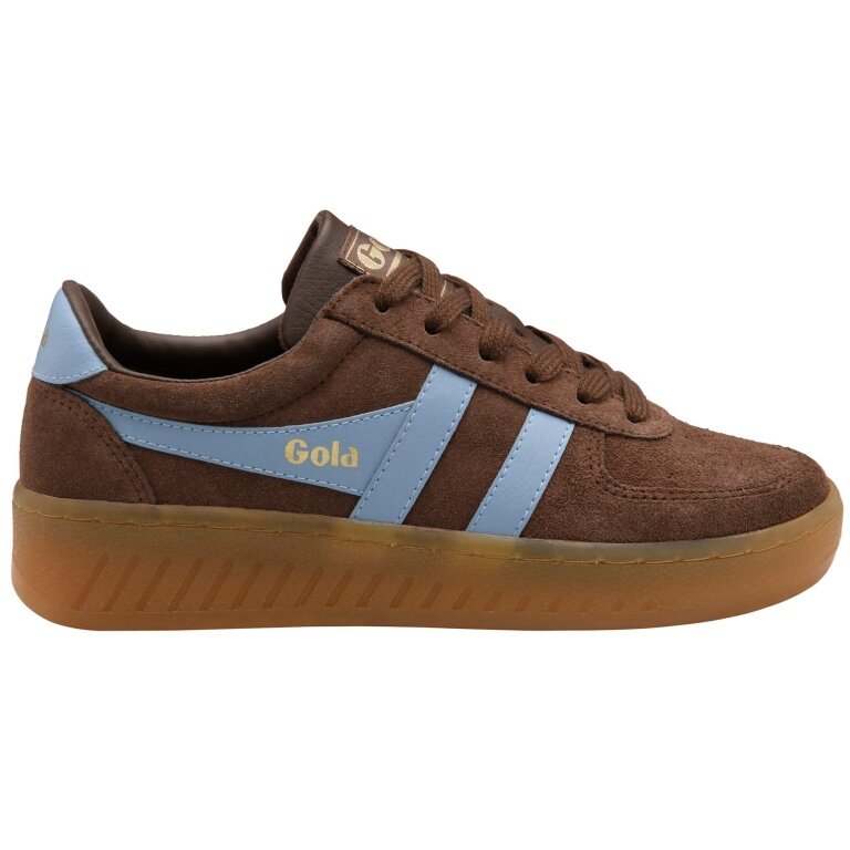 Gola Grandslam Suede Sneakers 2026 dark brown/light blue ladies