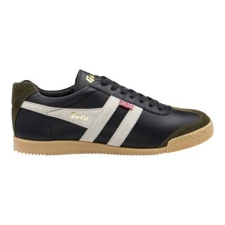 Gola Harrier Bromley Sneakers - Made in England - black/khaki/off-white men's