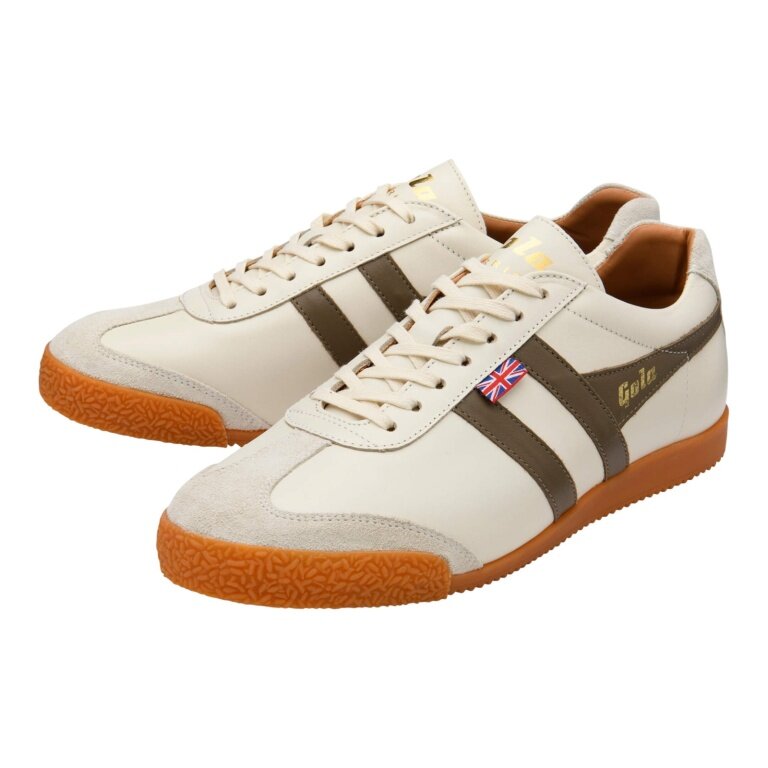 Gola Sneaker Harrier Elite 2 2026 - Made in England - off-white/tobacco Men's