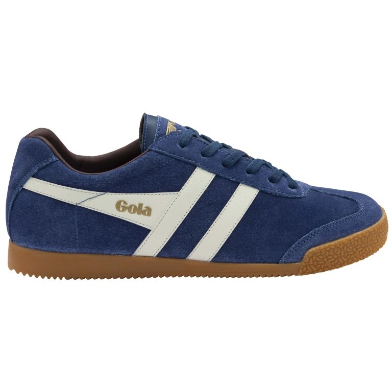 Gola Harrier Suede Leather Sneakers 2026 dark blue/off-white/burgundy men's
