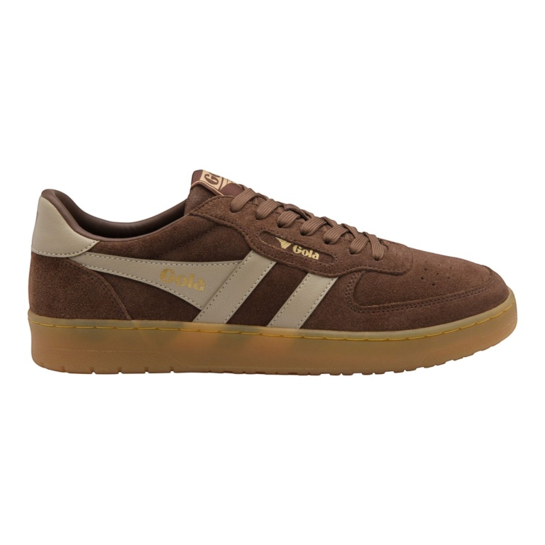 Gola Sneaker Hawk '86 2026 (Suede) dark brown/bone/gum men's