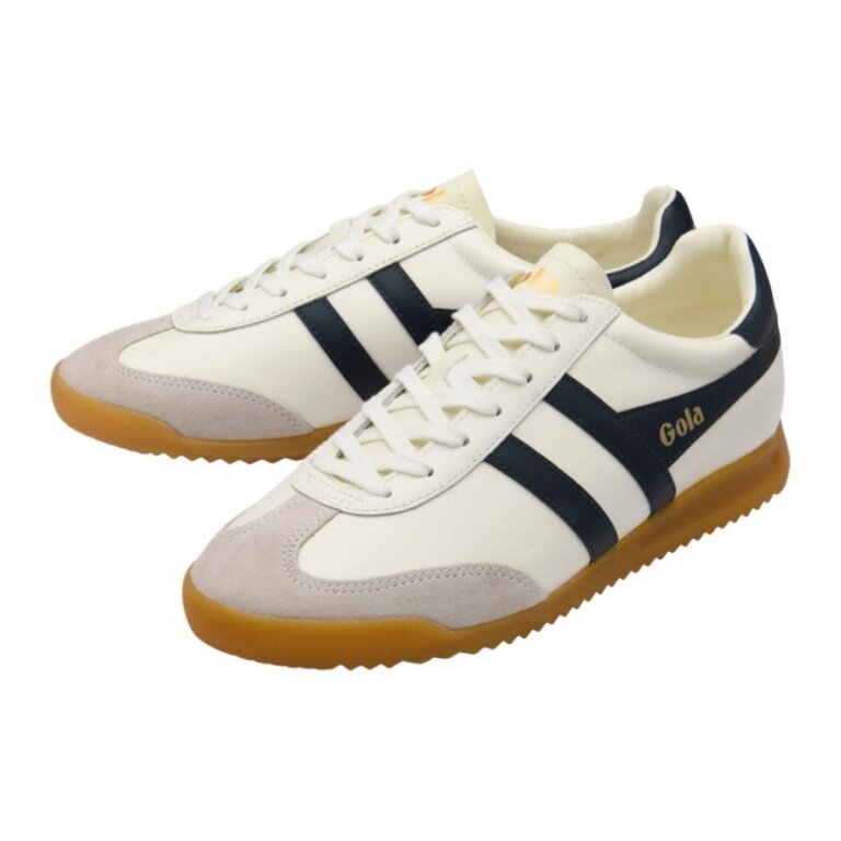 Gola Torpedo Leather Sneakers 2026 off-white/navy blue Men's