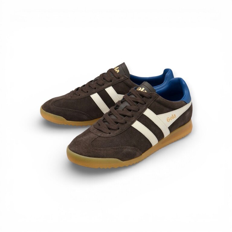Gola Sneaker Torpedo Suede mocha brown/white/navy blue men's