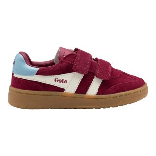 Gola Sneaker Viper 2026 (Suede, Velcro) burgundy/blue children