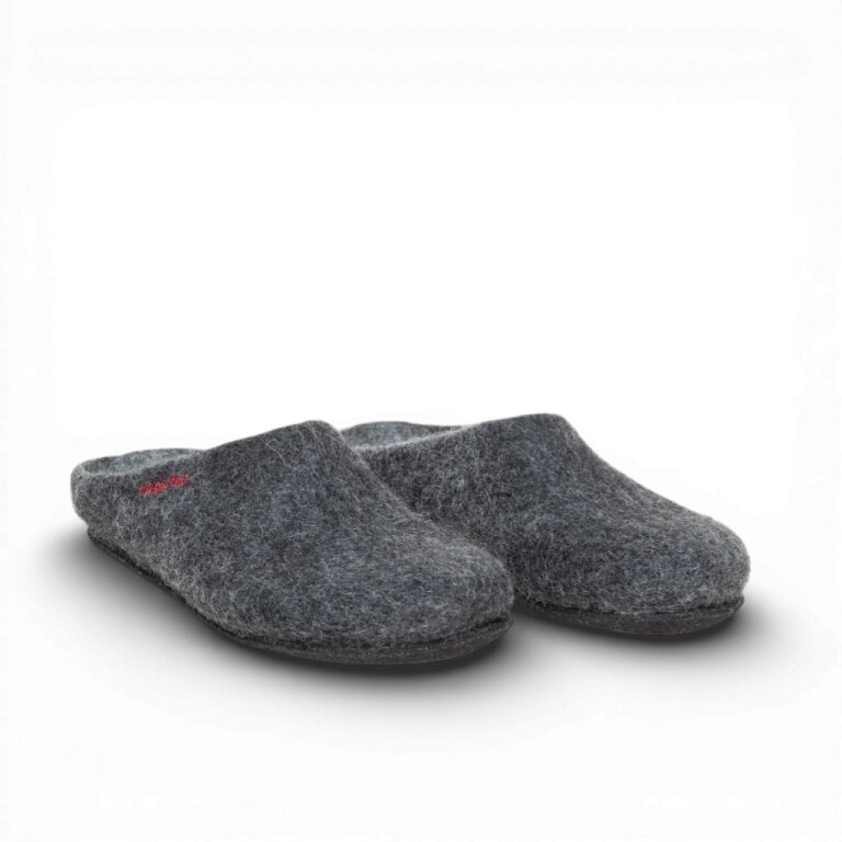 Gottstein Slippers Magicfelt 709 (100% Wool) anthracite grey (Size 43-46)