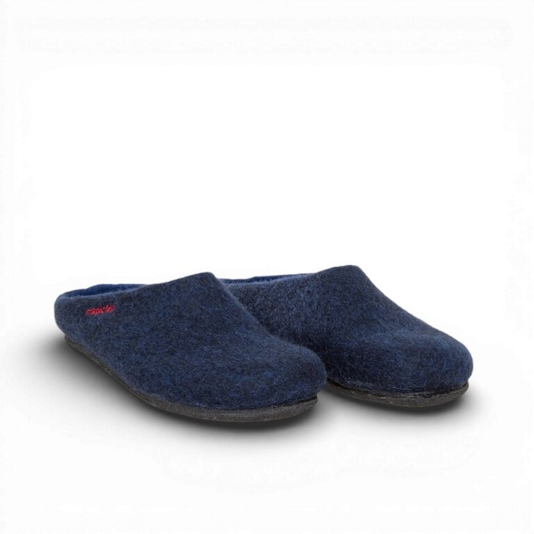 Gottstein Slippers Magicfelt 709 (100% Wool) navy blue (Size 43-46)
